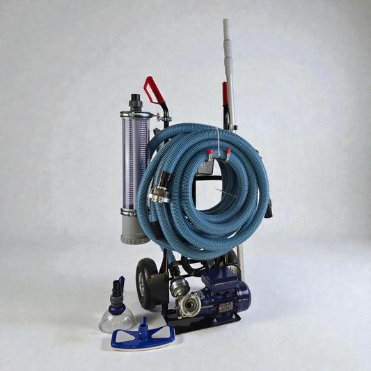 BoFiTec Schlammprofi Schlammsauger-Set 5000 L/h auf Transportwagen